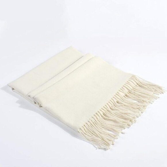 NEW Extra Large Thick Pashmina Shawl Wrap Wool Blend Soft Warm Scarves Blanket - Picture 4 of 5